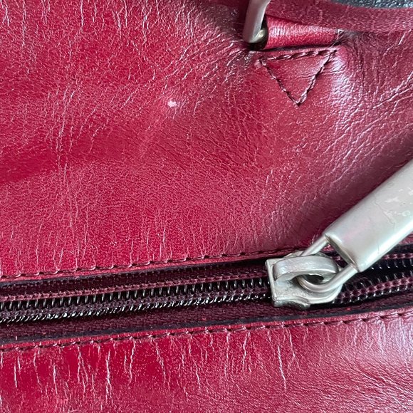 DR Del Rio burgundy leather backpack purse main image 4
